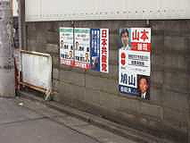 Wall with posters
